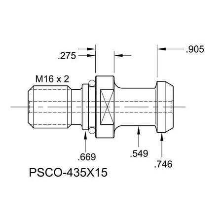 Tj Davies Co Coolant Through Retention Knob PSCO-435X15